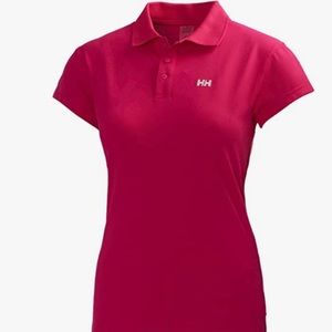 ❤️ NWT Women’s Helly Hansen Red Cove Golf Polo with Aspen Snowmass Design ❤️